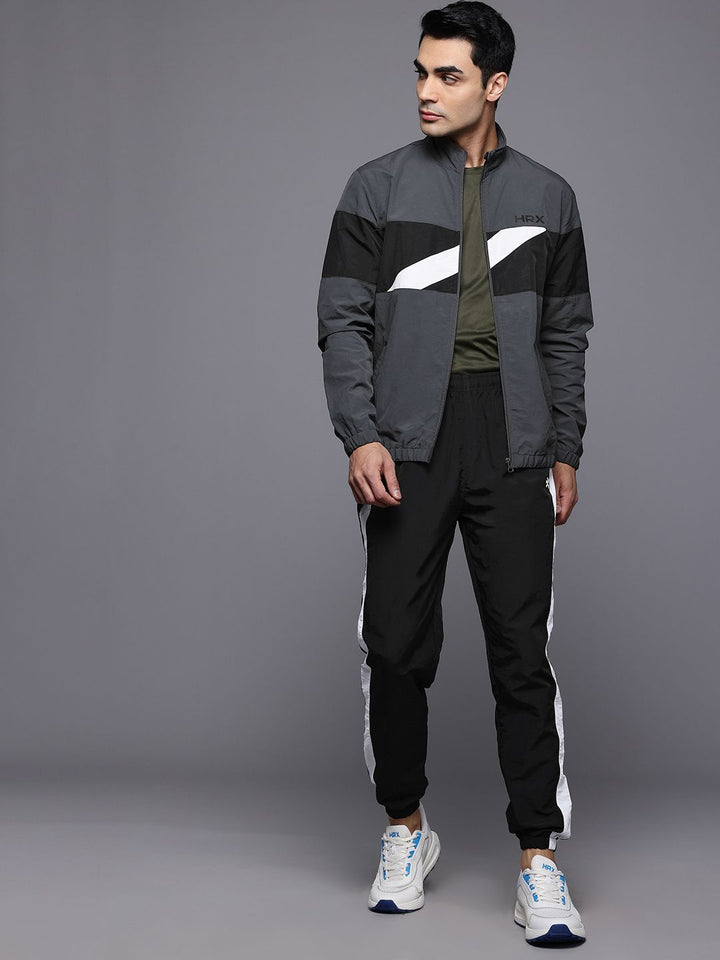 HRX by Hrithik Roshan Rapid Dry Mock Collar Running Tracksuit