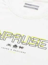 SPYKAR Men Typography Printed Round Neck T-shirt