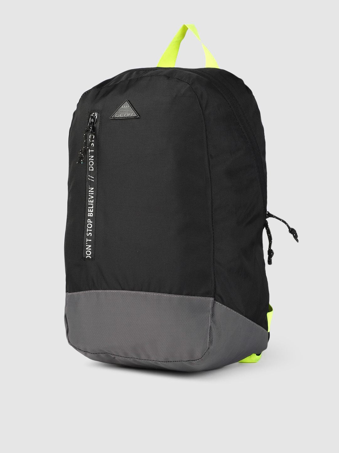 Gear Unisex Black & Grey Colourblocked Superior Backpack