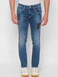 SPYKAR Men Blue Skinny Fit Low-Rise Heavy Fade Jeans