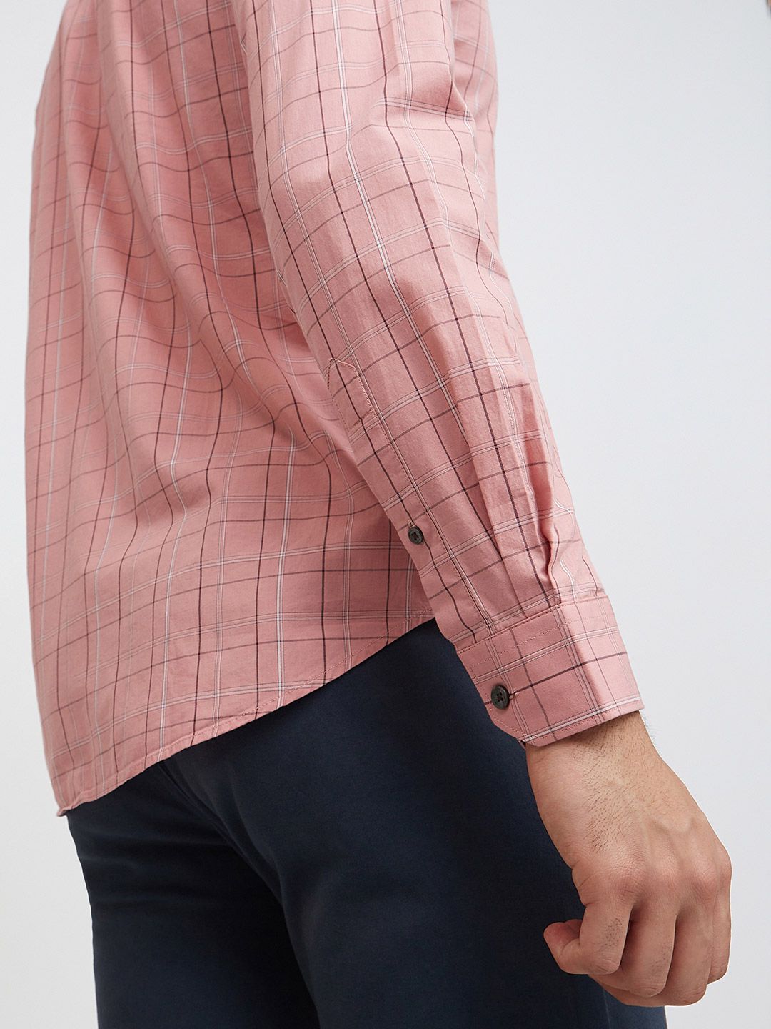 Park Avenue Men Slim Fit Tartan Checks Opaque Pure Cotton Casual Shirt