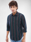 SPYKAR Men Slim Fit Opaque Striped Casual Shirt