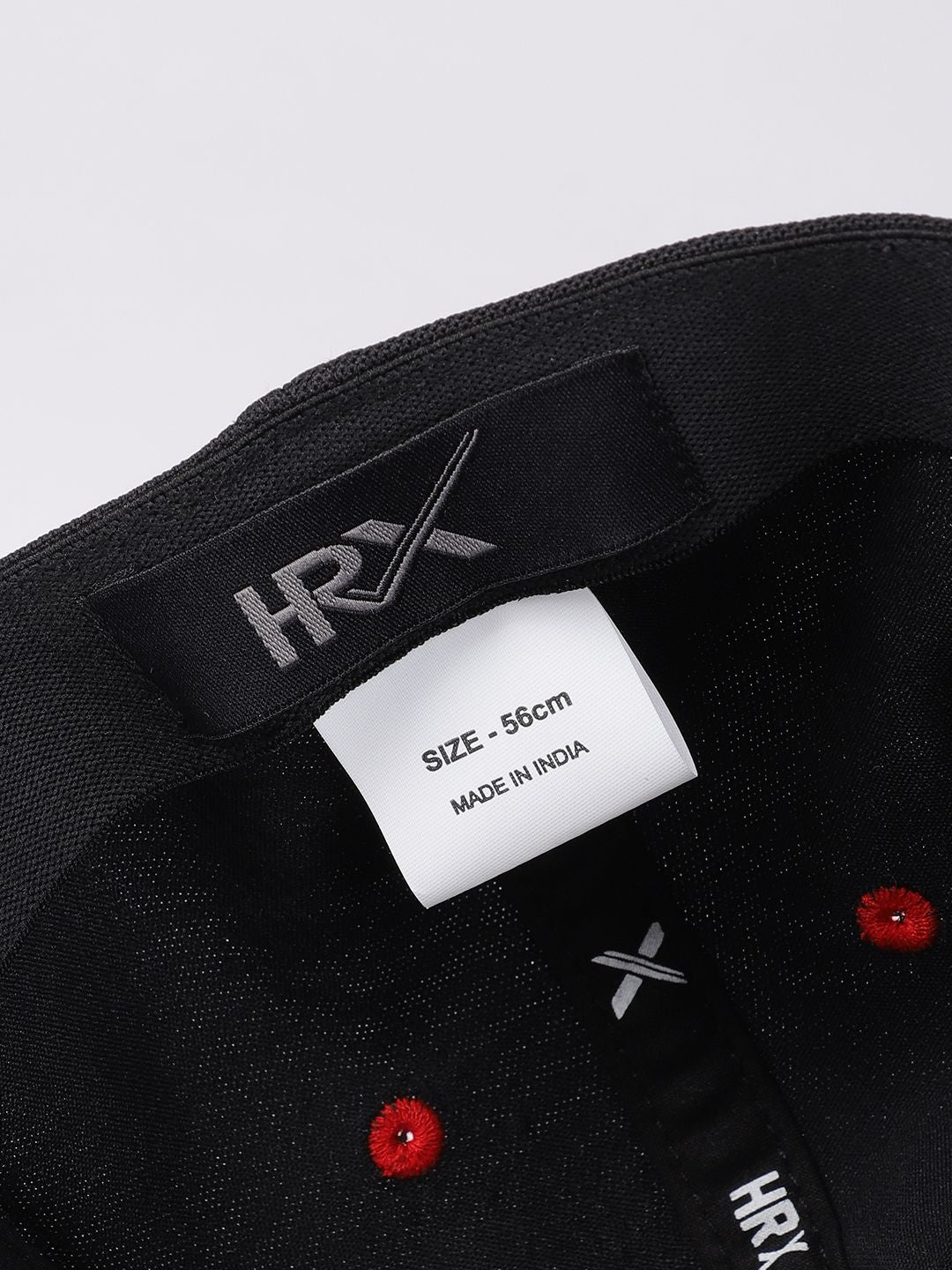 HRX by Hrithik Roshan Unisex Black Embroidered Baseball Cap