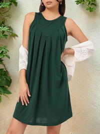 DressBerry Pleated Affair A-Line Dress