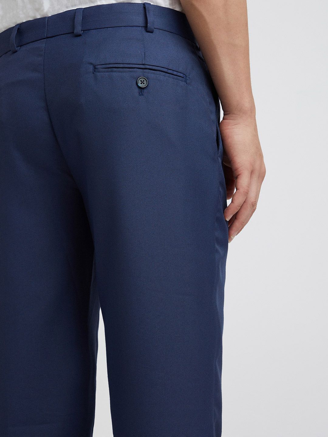 Park Avenue Men Self-Design Formal Trousers