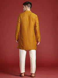 Anouk Printed Regular Mukaish Kurta with Trousers