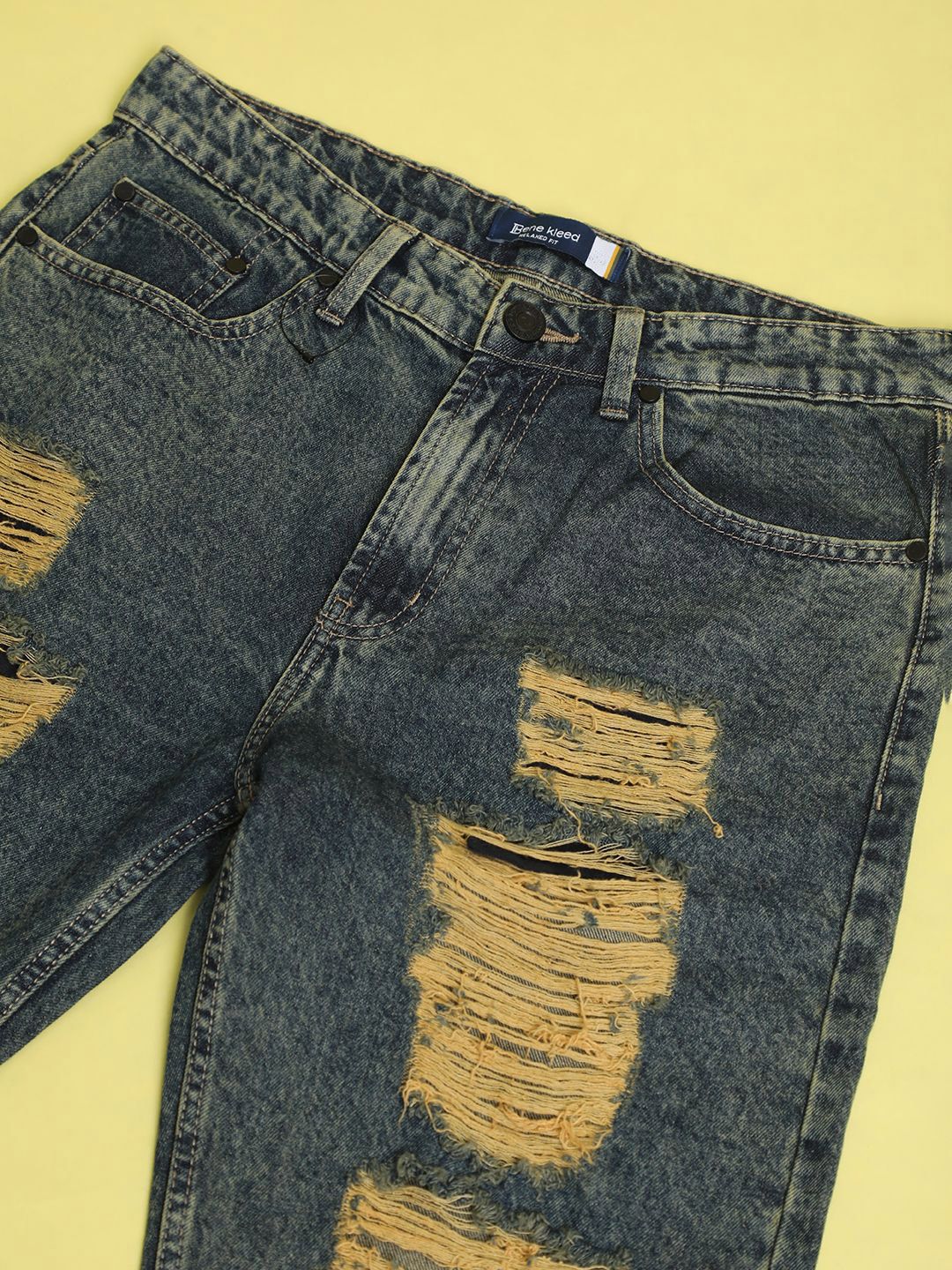 Bene Kleed Men Relaxed Fit Medium Distressed Jeans