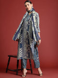 Indo Era Women Ethnic Motifs Printed Pure Cotton Kurta with Trousers & With Dupatta
