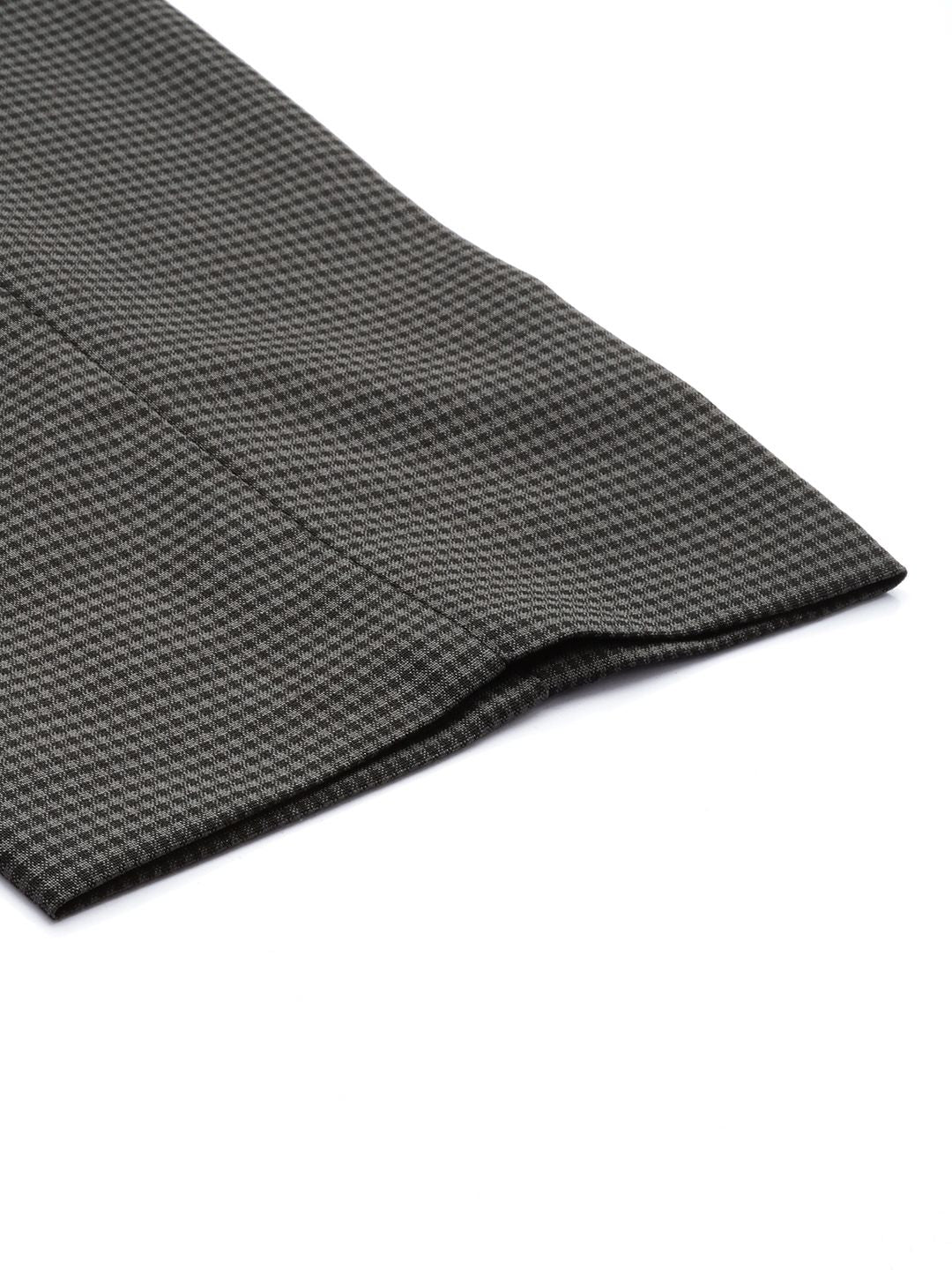 Park Avenue Men Checked Neo Fit Formal Trousers