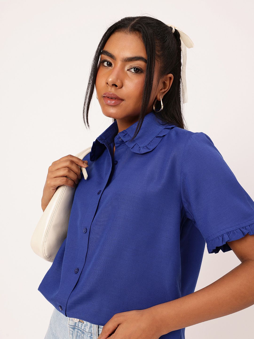 DressBerry Cute Femi Ruffle Romance Shirt
