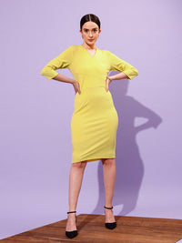 STREET 9 V-Neck Bodycon Dress