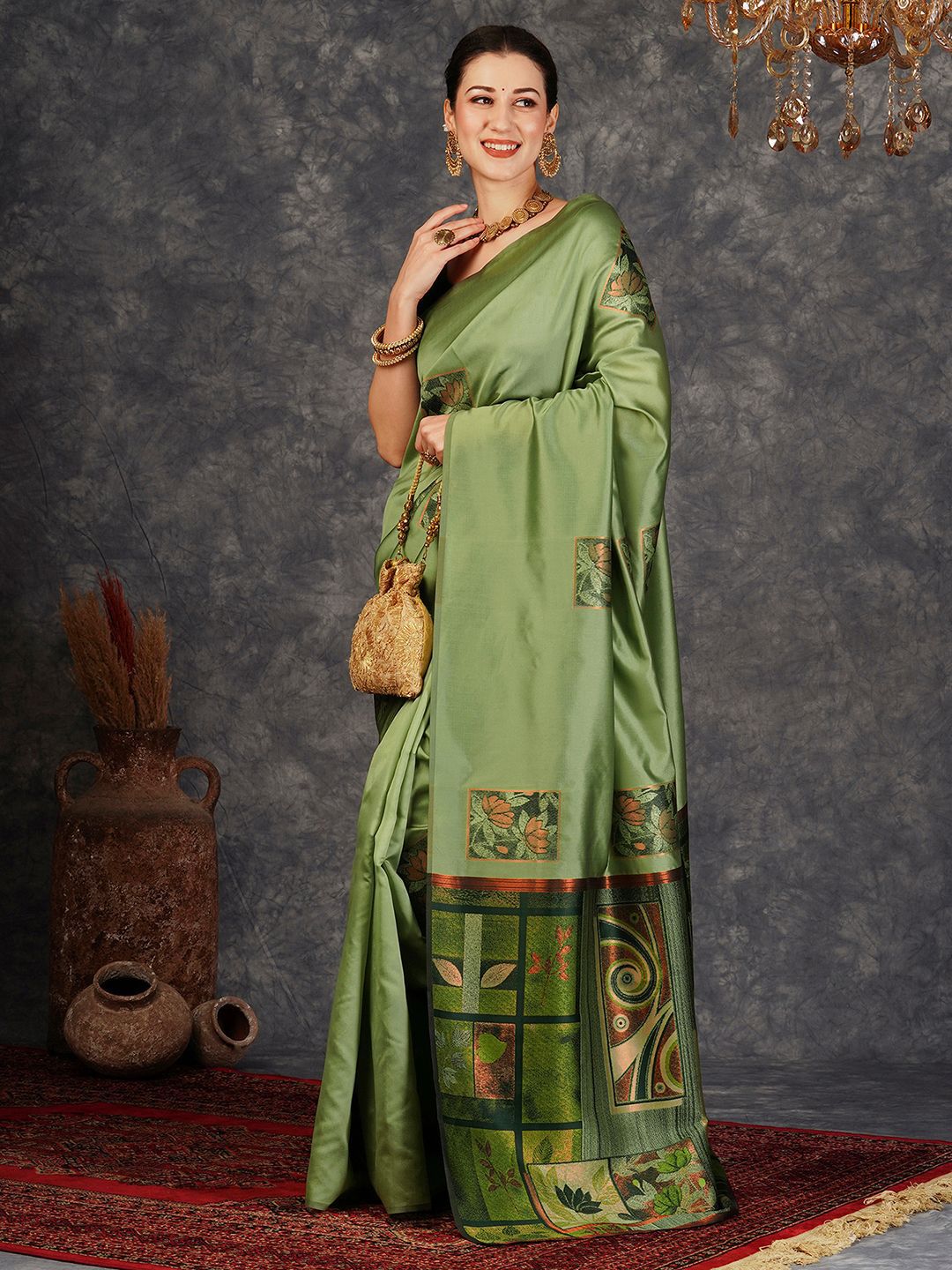 KALINI Woven Design Banarasi Saree