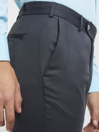 Raymond Men Checked Slim Fit Formal Trousers