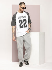 DILLINGER Men Typography Printed Oversized T-shirt