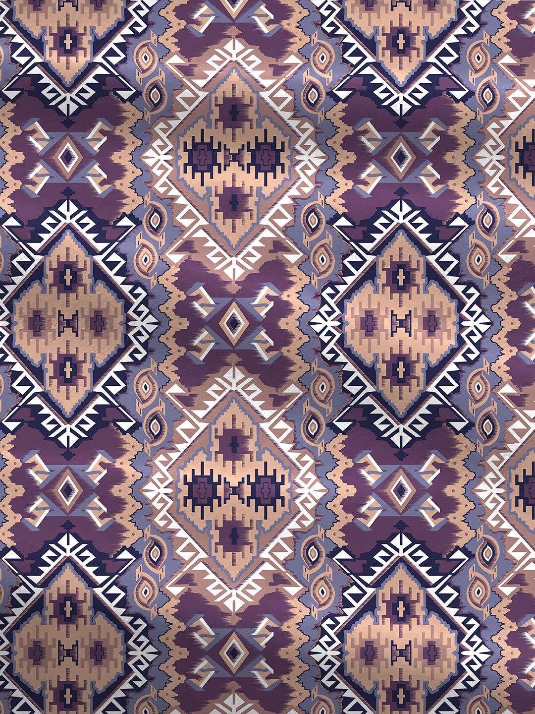 MYTRIDENT Modern Indigo Urban Comfort Flat 144TC Single Cotton 1 Bedsheet & 1 Pillow Cover