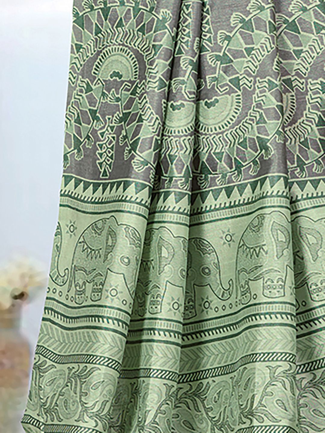Saree mall Ethnic Motifs Block Print Sarees