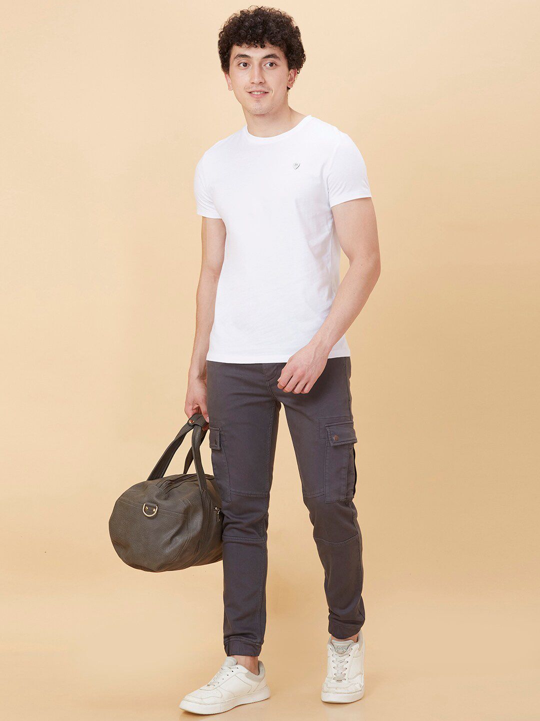 Being Human Cotton Round Neck Short Sleeves Pockets Casual T-shirt