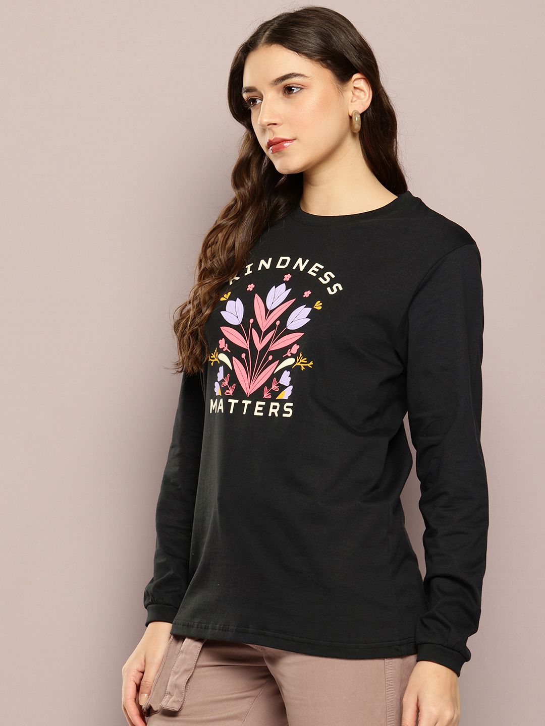 DILLINGER Printed Drop-Shoulder Sleeves Oversized Pure Cotton T-shirt