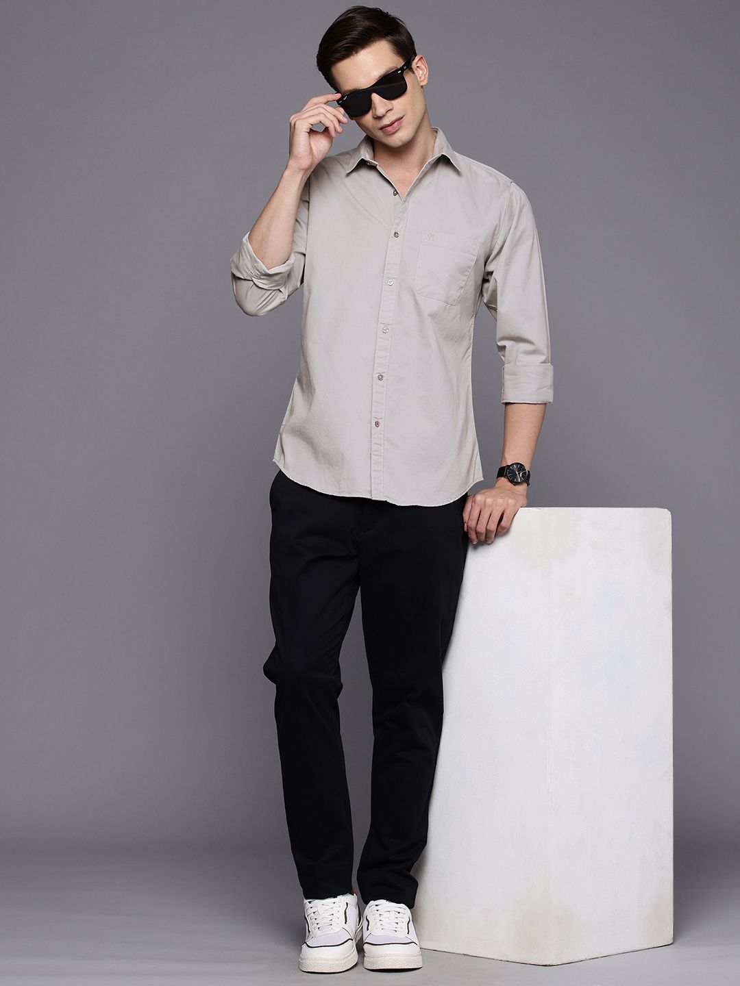 Raymond Pure Cotton Slim Fit Casual Shirt