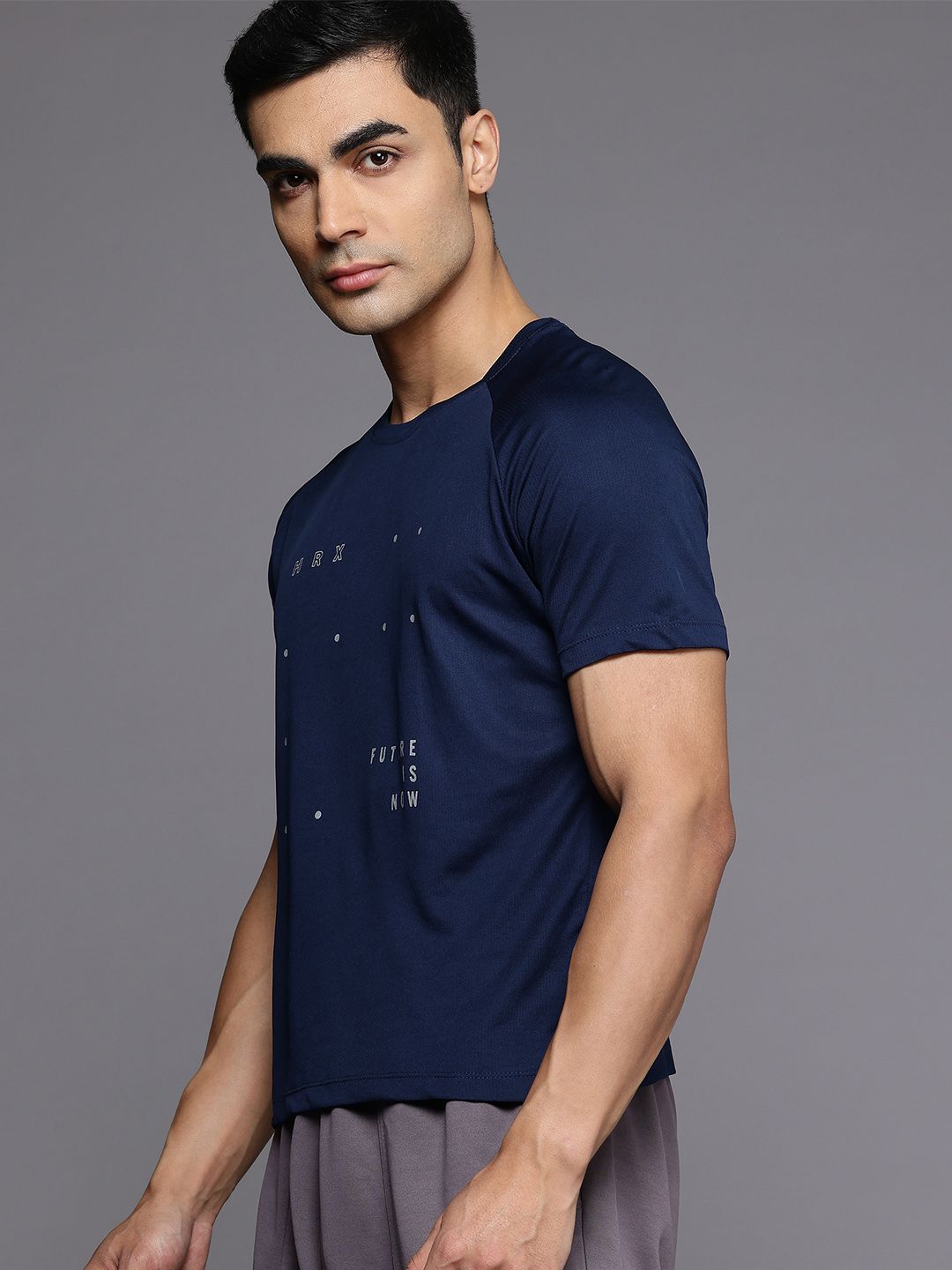 HRX by Hrithik Roshan Printed Running Rapid-Dry T-shirt