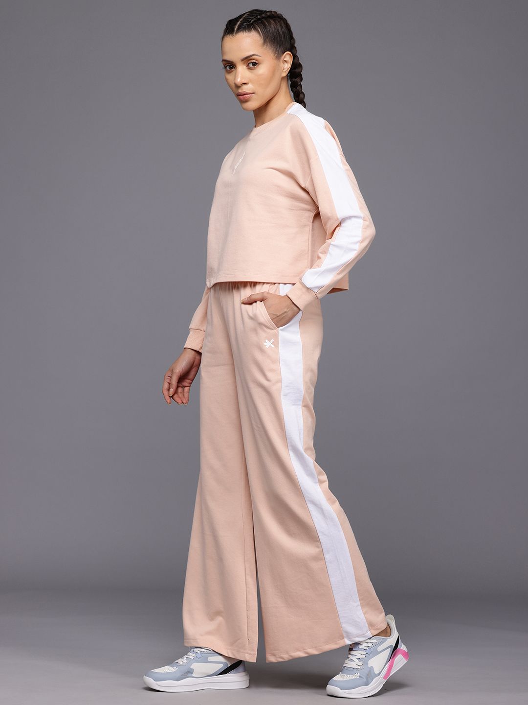 HRX by Hrithik Roshan Striped Detail Lifestyle Tracksuit