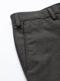 Park Avenue Men Checked Formal Trousers