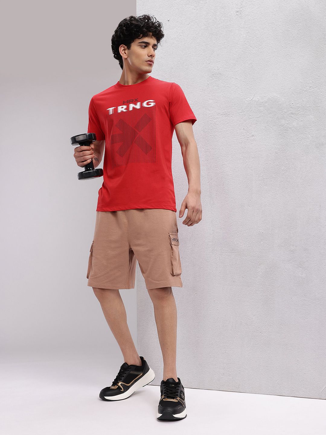 HRX by Hrithik Roshan Men Brand Logo Printed Training T-shirt