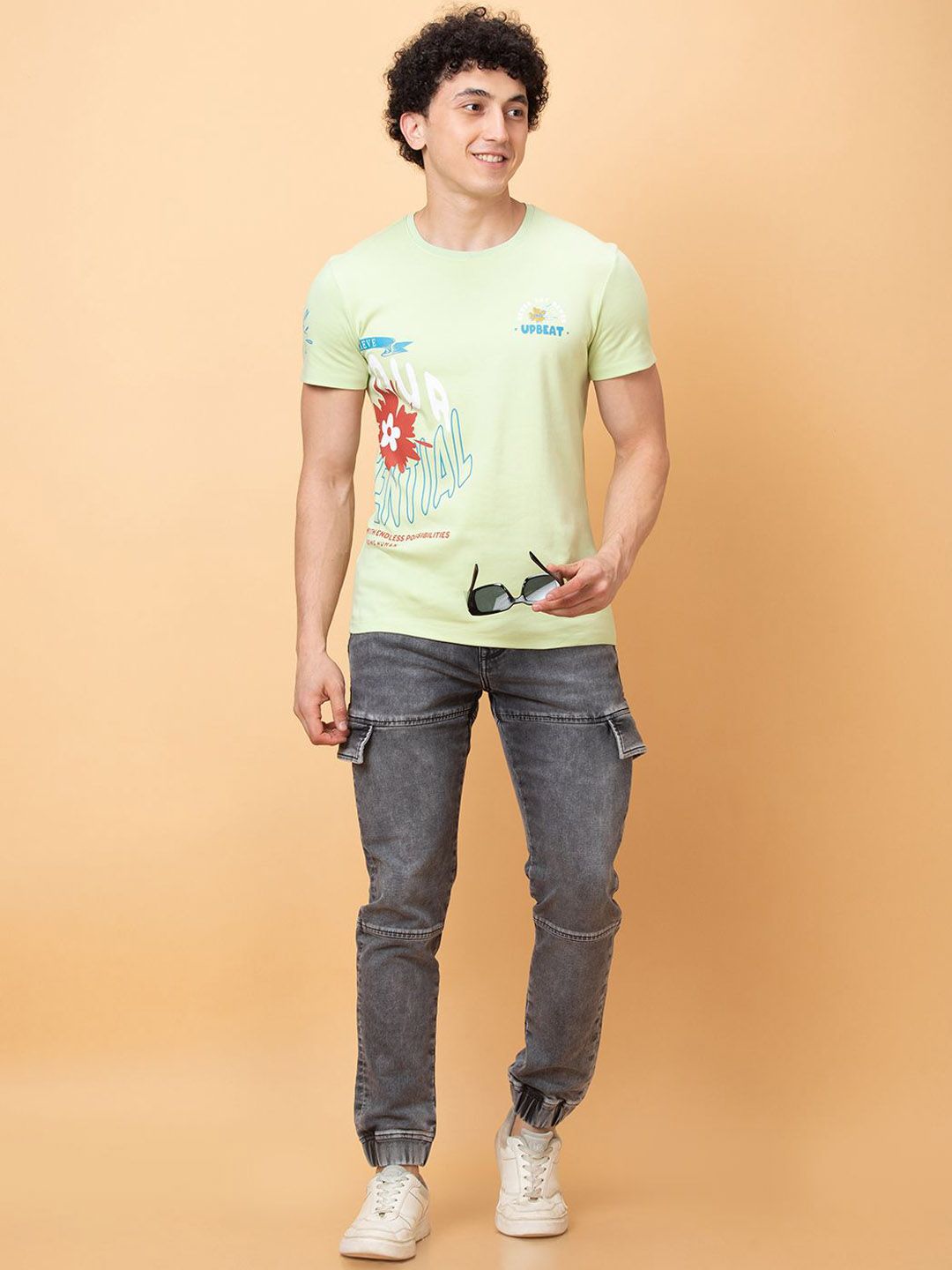 Being Human Mid-Rise Jogger Fit Cargo Jeans