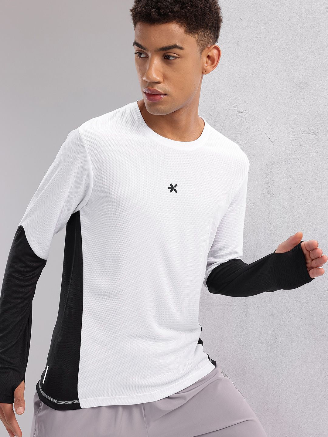 HRX by Hrithik Roshan Colourblocked Sleeves Rapid-Dry Running T-shirt
