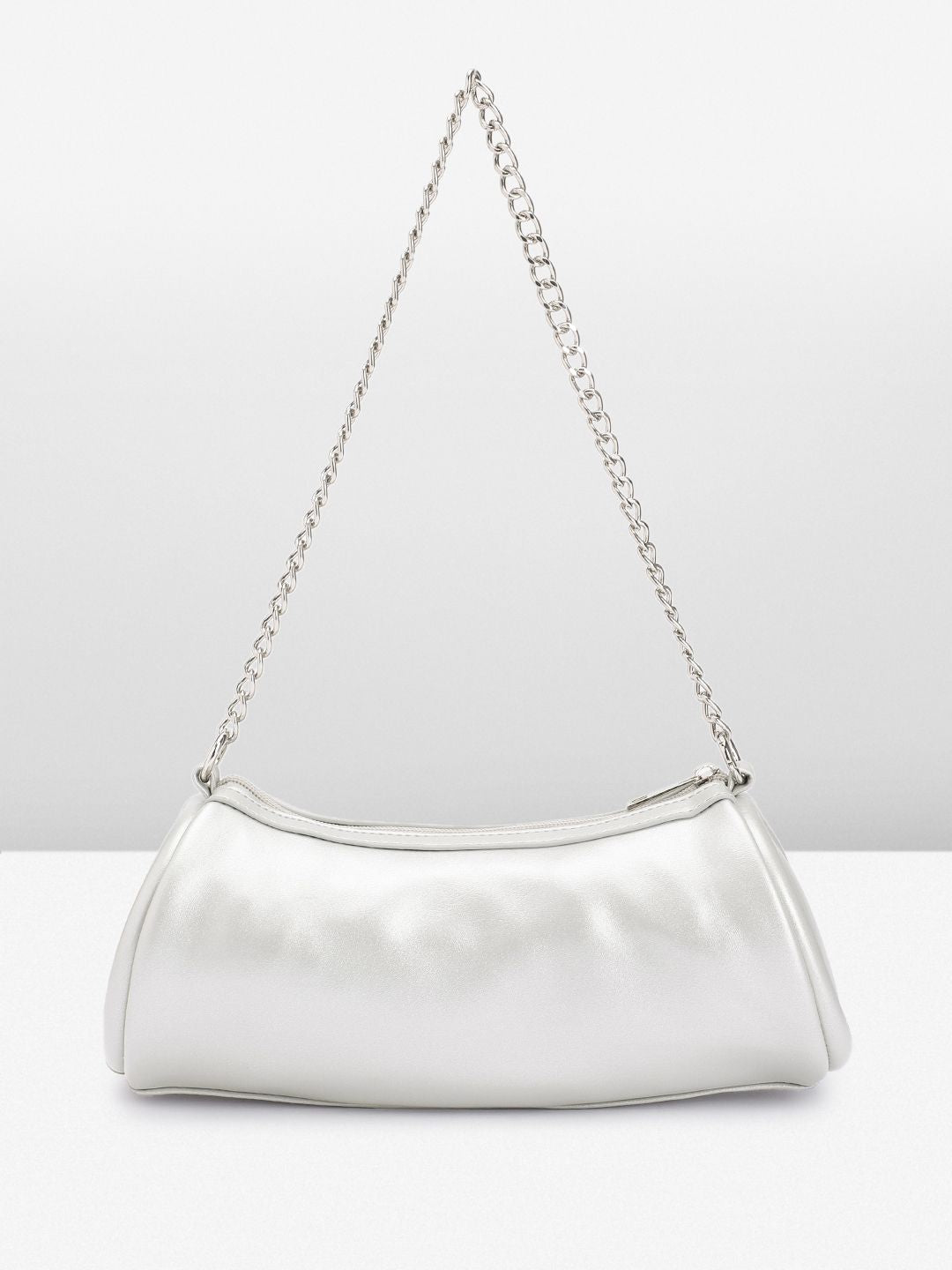 DressBerry Baguette Shoulder Bag with Chain Strap