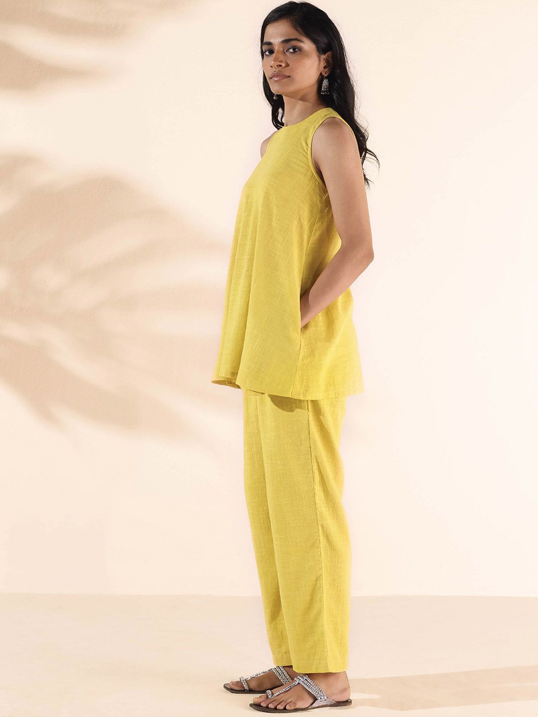 trueBrown Malang Pure Cotton Top & Trouser Co-Ord Set