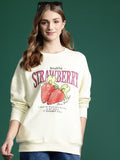 DressBerry Women Printed Longline Sweatshirt