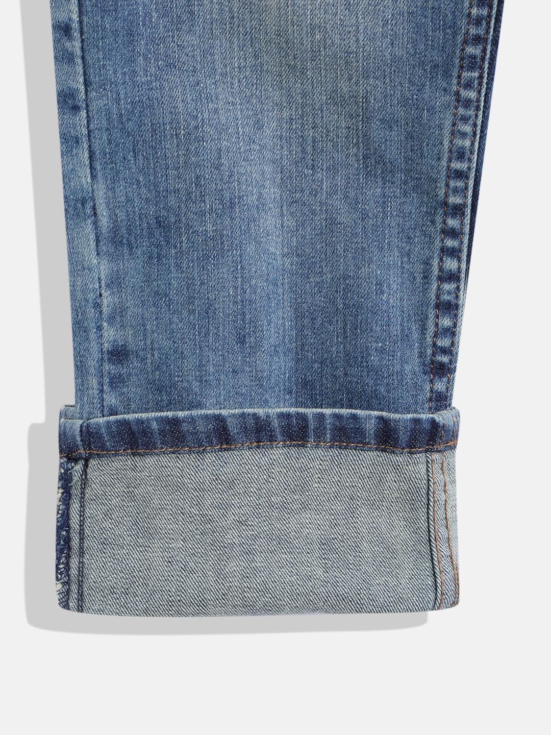 Monte Carlo Boys Straight Fit Ripped Jeans