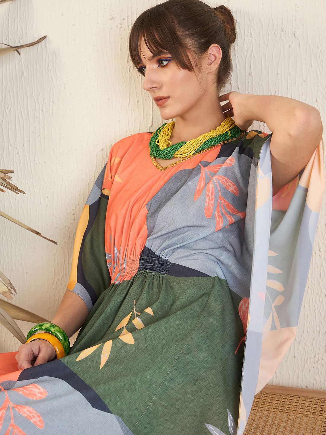 Indo Era Women Geometric Striped Anarkali Kurta