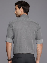 Raymond Slim Fit Textured Cutaway Collar Pure Cotton Formal Shirt