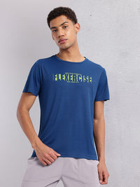 HRX by Hrithik Roshan Typography Printed Rapid-Dry Training T-shirt