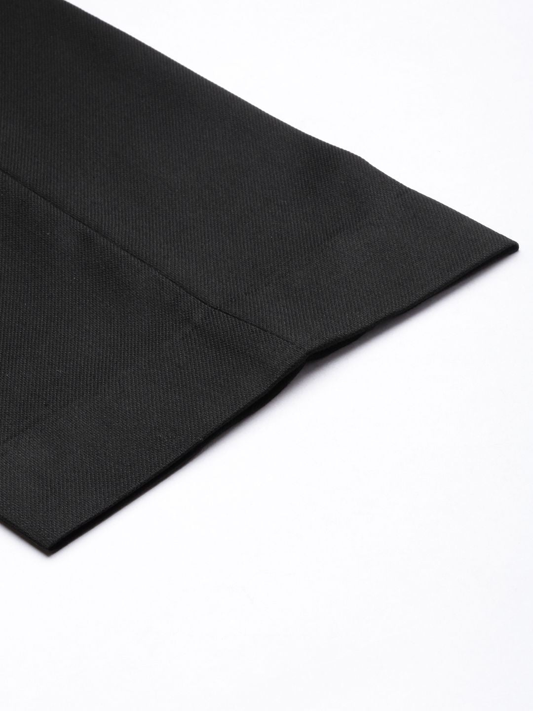 Park Avenue Men Black Smart Fit Low-Rise Formal Trousers