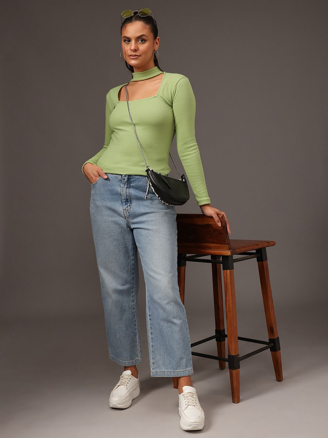 STREET 9 Cotton Ribbed Top