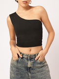 DressBerry Chill & Chug One-Side Crop Top