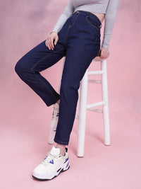 DressBerry Women High-Rise Stretchable Mom Fit Jeans