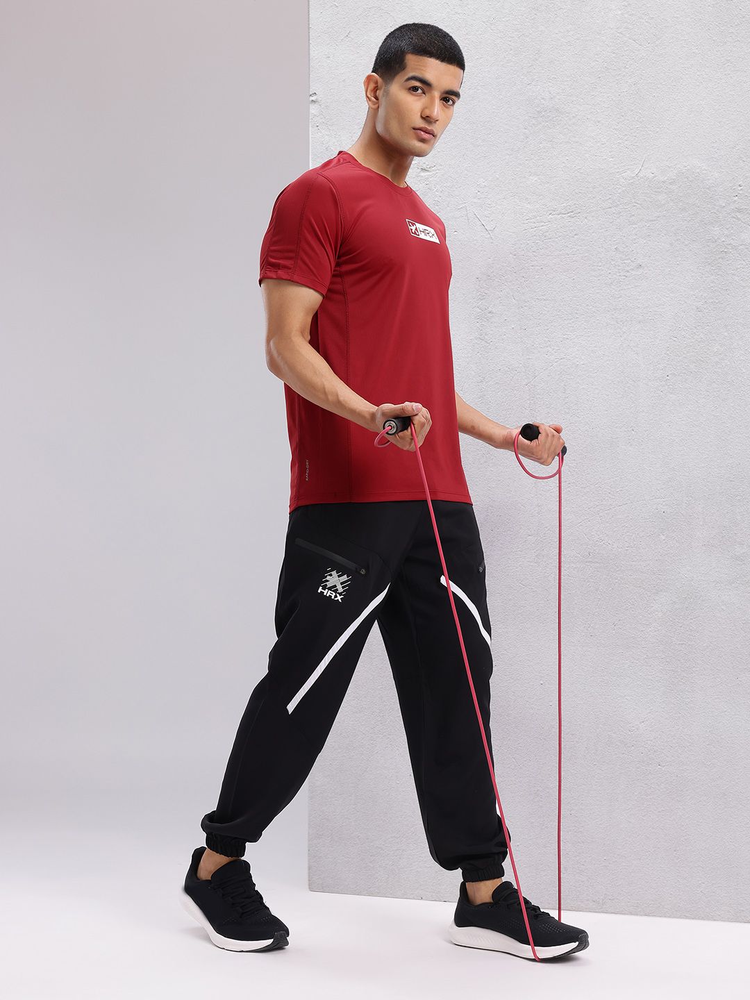 HRX by Hrithik Roshan Brand Logo Printed Rapid-Dry Training T-shirt