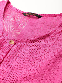 DressBerry Self-Design Semi-Sheer Top