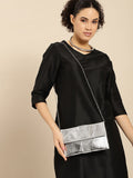 Anouk Abstract Textured Embellished Envelope Clutch