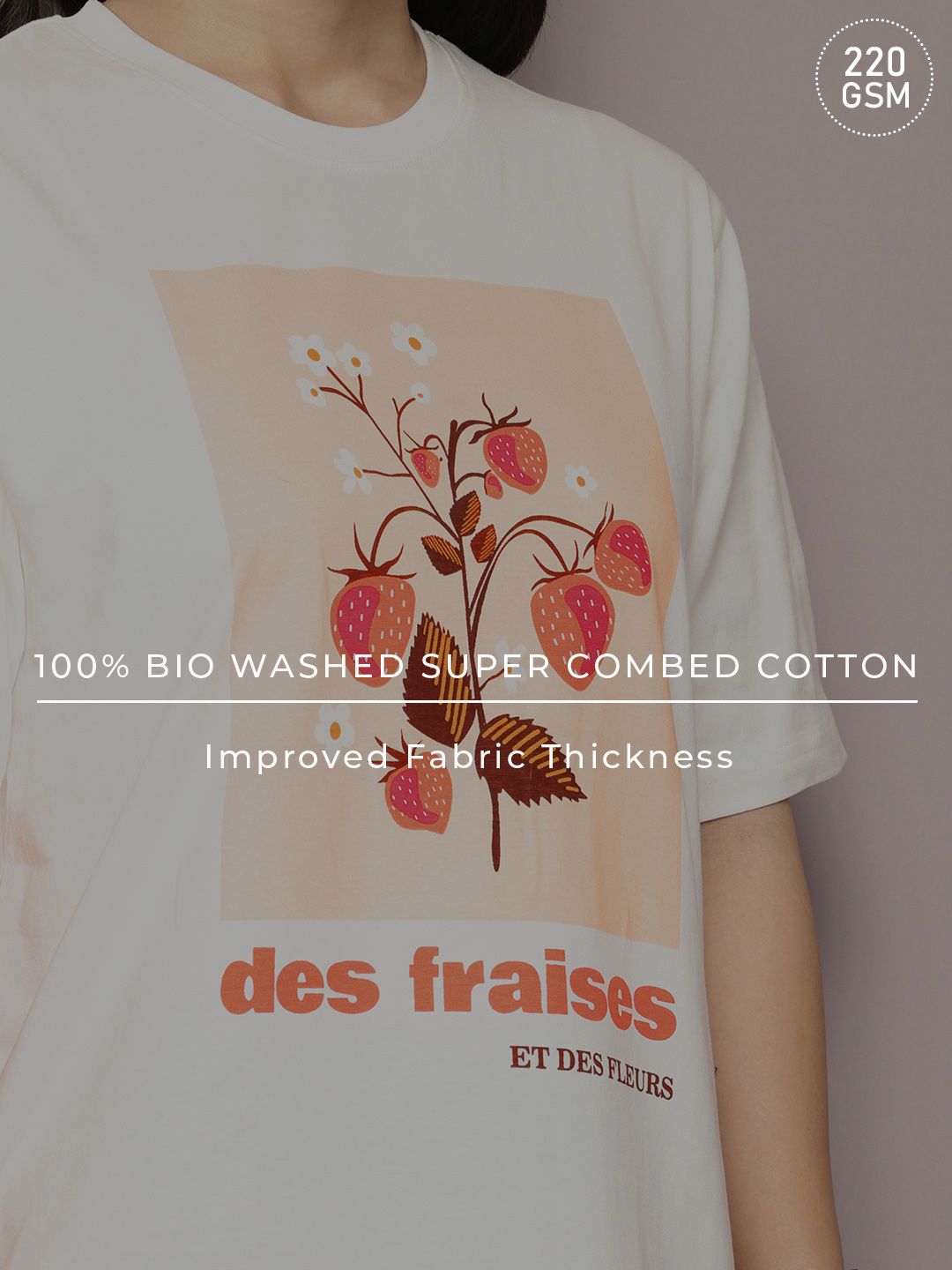 DILLINGER Printed Oversized Pure Cotton T-shirt