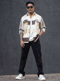Powerlook Men Checked Casual Shirt