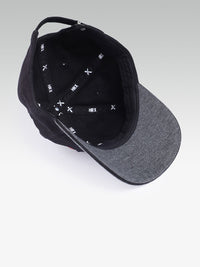 HRX by Hrithik Roshan Unisex Black & Grey Brand Logo Embroidered Cotton Baseball Cap