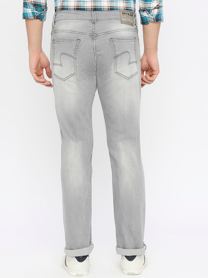 SPYKAR Men Relaxed Fit Heavy Fade Clean Look Whiskers Stretchable Jeans
