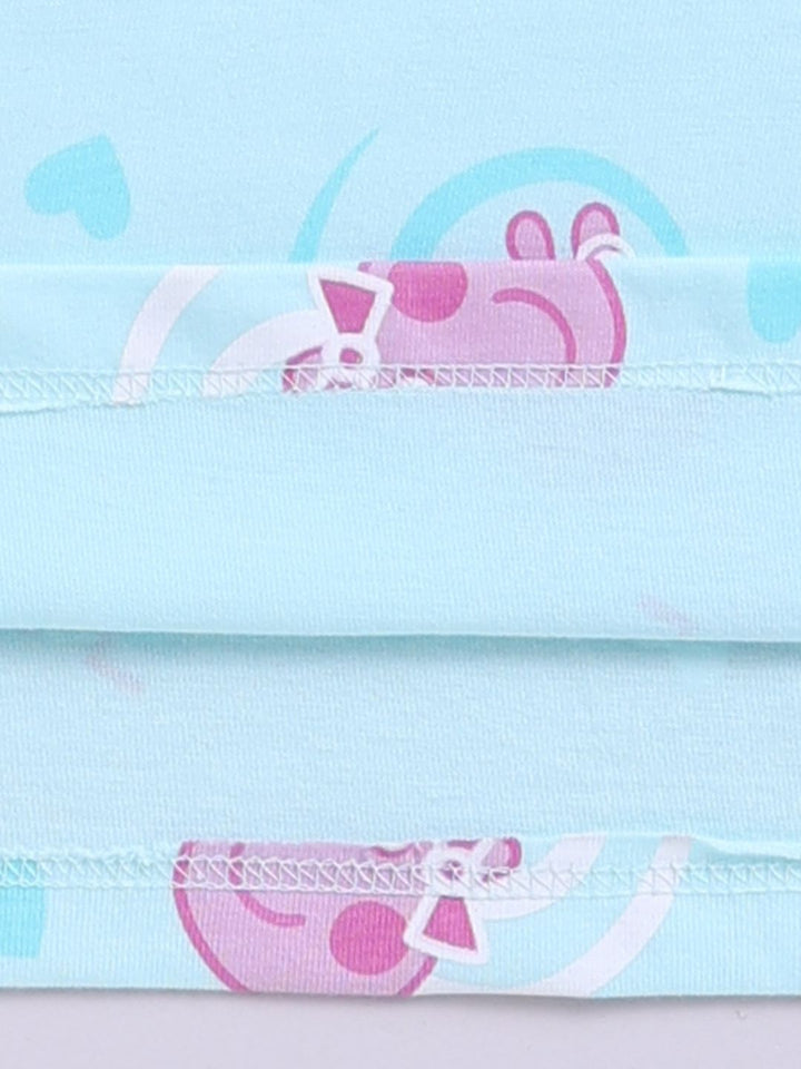 Happy Faces Kids Girls Peppa Pig Printed Pure Cotton T-Shirt