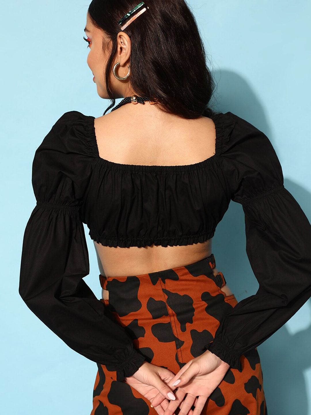 STREET 9 Classy Black Solid Top