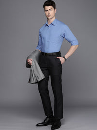 Raymond Men Pure Cotton Slim Fit Micro Checked Formal Shirt